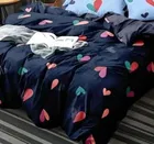 Glace Cotton Printed Double Bedsheet with 2 Pillow Covers 