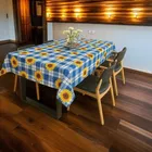Polyester Table Cover (Blue, 54x40 Inch)