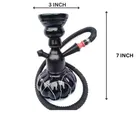 Modern Pot Designer Hookah Black 7inch