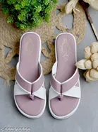 Shoetopia Solid Sandals Purple Size 7