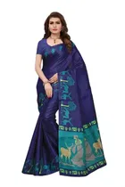 Khadi Silk Printed Saree for Women 
