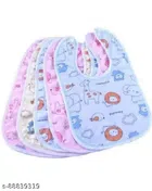 Silicone Bibs Aprons for Infants (Multicolor, Pack of 5)