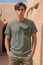 Round Neck Printed T-Shirt for Men 