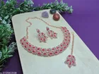 White Diamond Colour Kundan Rhodium plated Jewellery for Women 