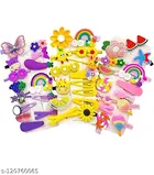 Rubber Hair Clips for Girls (Multicolor, Pack of 42)