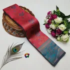 Dola Silk Zari Woven Saree for Women, Red 