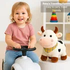 Soft Plush Cow Toy for Kids | Ultra-Soft Cuddly Stuffed Animal for Babies 