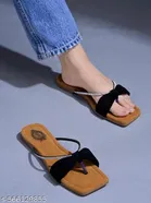 Solid Suede Flats for Women 