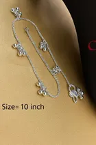 Silver Plated Anklets for Women 