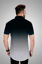 Men's Color Block Short Sleeves Shirt 