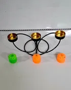 Metal Decorative Moroccan-Style Candle Holder 