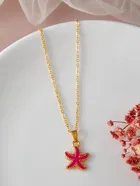 Gold Plated Chain & Pendant for Women & Girls 