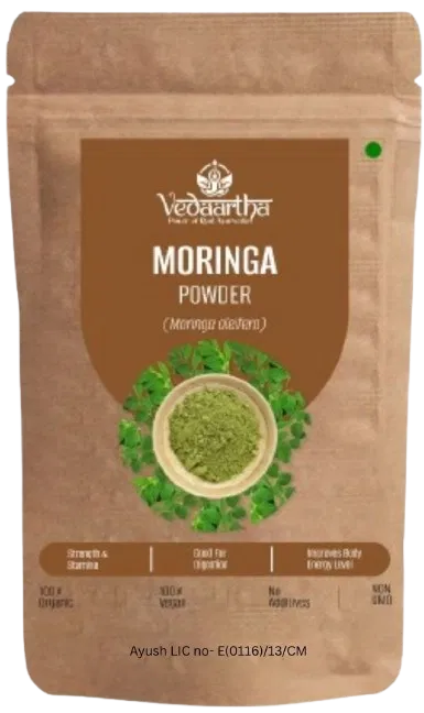Vedaartha Moringa Leaf Powder, Pack of 3 (50 g)