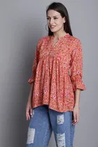 Cotton Printed Top for Women 