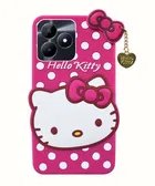 Rubber Mobile Back Cover for Realme Rmx3939 / C63 / N63 4G (Pink)
