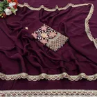 Chiffon Woven Design Saree for Women 