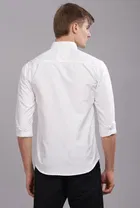 Cotton Blend Full Sleeves Solid Shirt for Men 