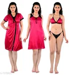 Satin Nightdress Set for Women 