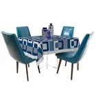 PVC Printed 4 Seaters Table Cover 