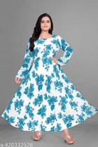 Georgette Printed Gown for Women 