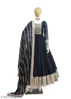 Heavy Fox Georgette With Siquence Coding Embroidery Work With Heavy Embroidery Dupatta Set for Women 