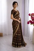 Bollywood Embroidered Georgette Saree for Women 