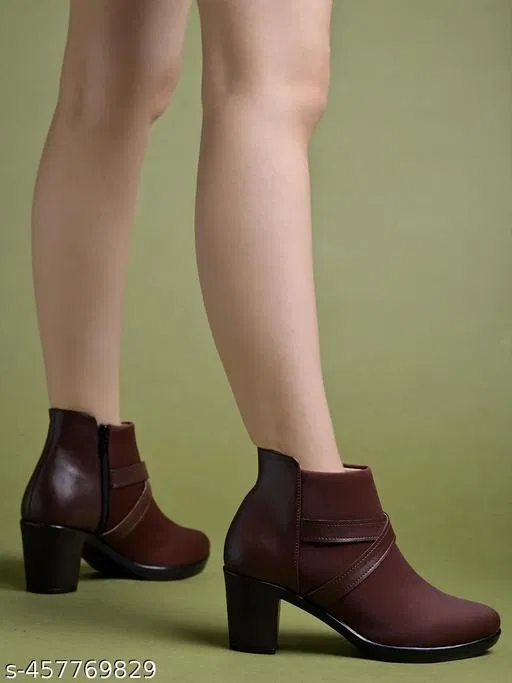 Solid Suede Womens Boots (IND-5)