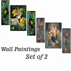 MDF 2 Pcs Designer Wall Painting for Home & Office 