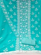Georgette Embroidery Work Salwar Suit Material for Women 