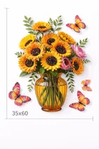 Fancy 3D Floral Wall Sticker 