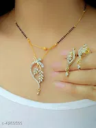 Alloy Mangalsutra with Earrings for Women 