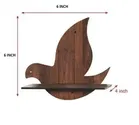 KC Arts MDF Bird Shape Wall Hanging Shelves 6x6 inch  Pack of 4