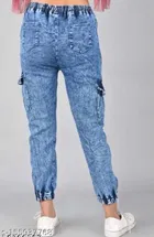 Denim Cargo Jeans for Girls 