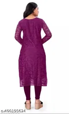 Net Kurti for Women,  Purple  