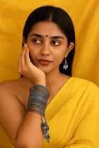 Metal Silver Plated Bangles for Women 