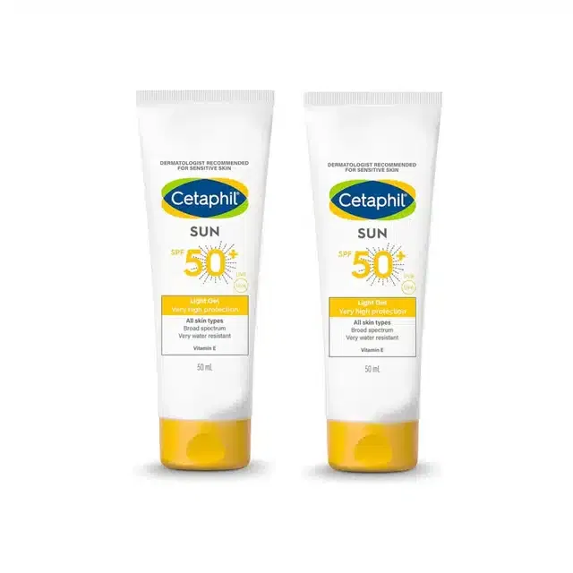 Cetaphil Sun SPF 50 Sunscreen (Pack of 2, 100 ml)