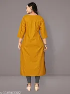 Floral Embroidered Cotton Blend Kurti for Women 