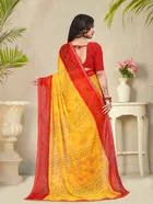 Georgette Printed Saree for Women 