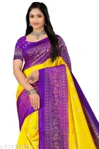 Cotton Silk Abstract Saree for Women 