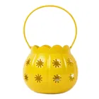 Decorative BLUE AND YELLOW IRON MATKI SUN 16.5x10x10cm
