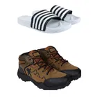 Combo of Casual Shoes with Sliders for Men 
