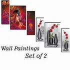 MDF 2 Pcs Designer Wall Painting for Home & Office 