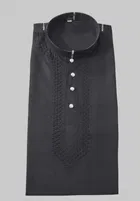 Cotton Blend Embroidered Kurta for Men 
