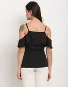 Polyester Solid Top for Women 