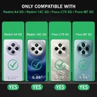 Rubber Mobile Back Cover for Poco M7 / C75 / Mi 14C / A4 5G 