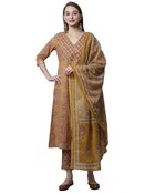 Cotton Embellished Kurta Set for Women 