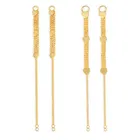 One Gram Gold Plated Alloy Ear Chain For Women's And Girl's 
