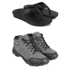 Combo of Casual Shoes with Flipflops for Men 
