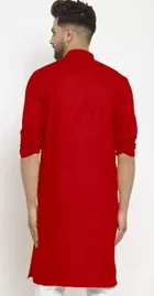 Full Sleeves Solid Kurta with Payjama for Men 