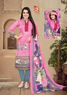 Women Unstitched Dress Material Suit 